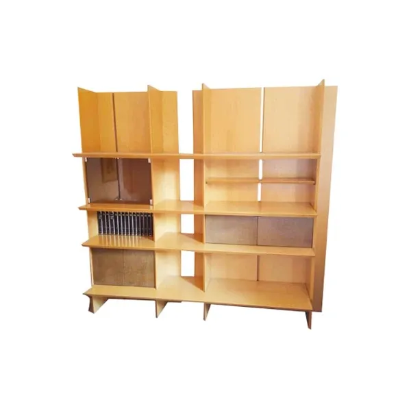 Libreria vintage Ranco legno radica (beige), Saporiti Italia image