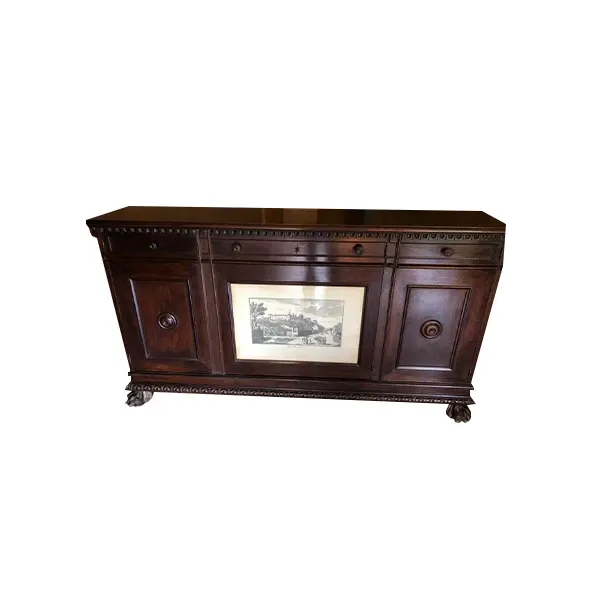 Classic antique wooden cabinet with doors and drawers ( &#39;900) 4