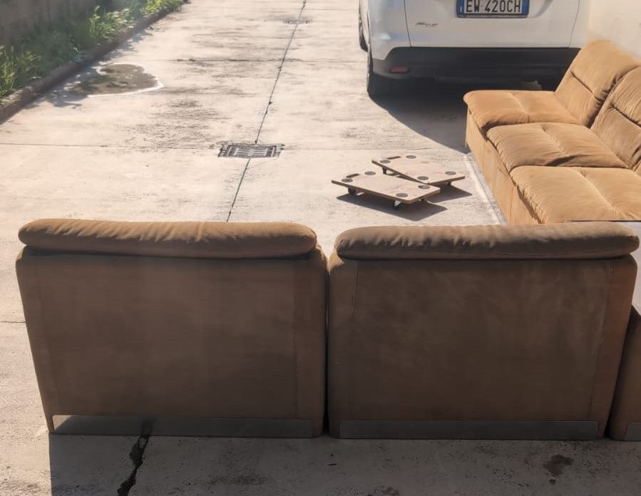 Modulares Ecksofa mit seitlichen Tischen Vorschläge (70er Jahre) Optional7