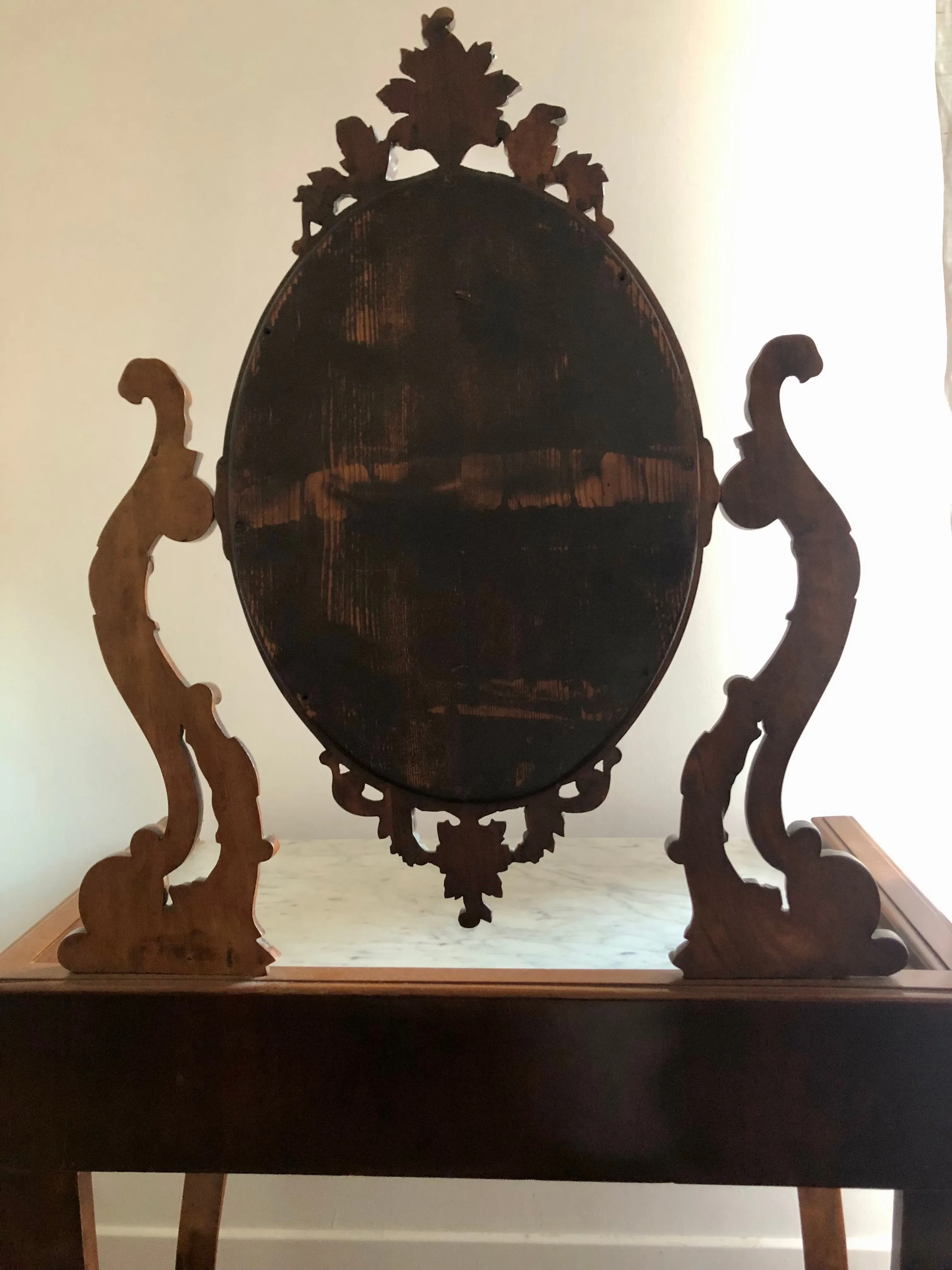 Toeletta in noce con piano in marmo (fine '800) 5