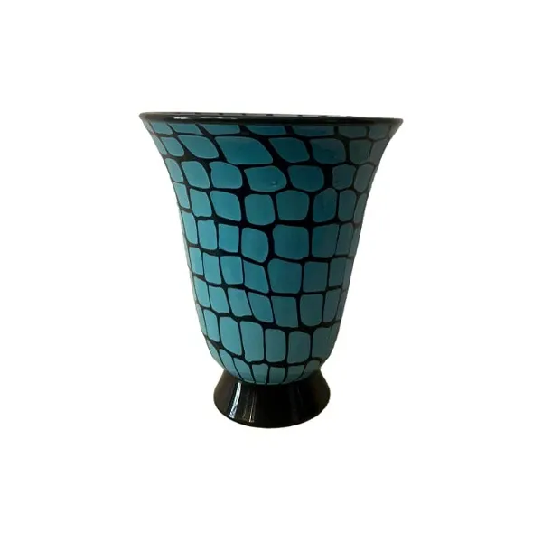 Vaso Neomurrini in ceramica blu (anni '70), Barovier & Toso image