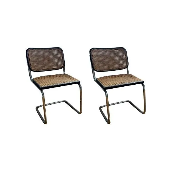 Set of 2 Cesca chairs by Marcel Breuer, Gavina image