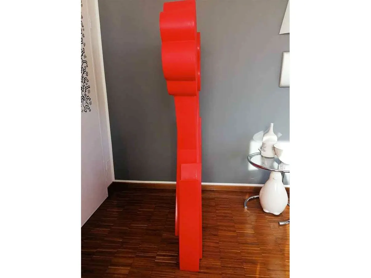 Scultura Myflower di Flavio Lucchini polietilene (rosso) 5