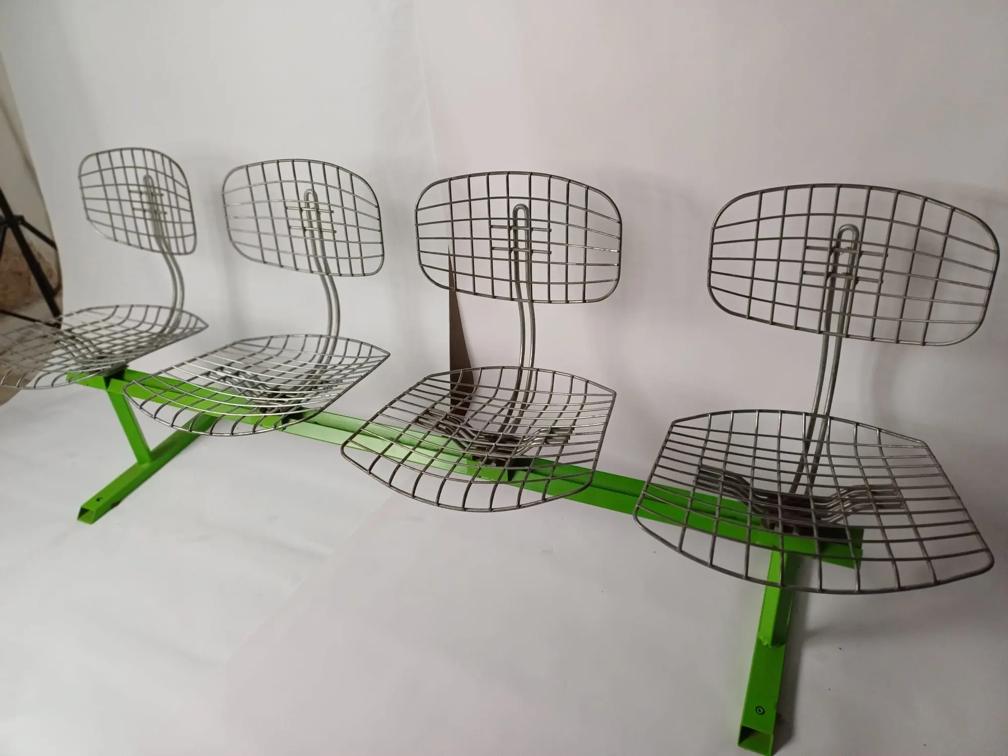 4-seater metal bench, Trellis Teda Edition 4
