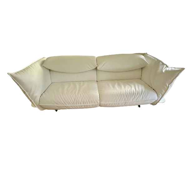 Exeter 3 seater sofa in white eco leather, Diotti image