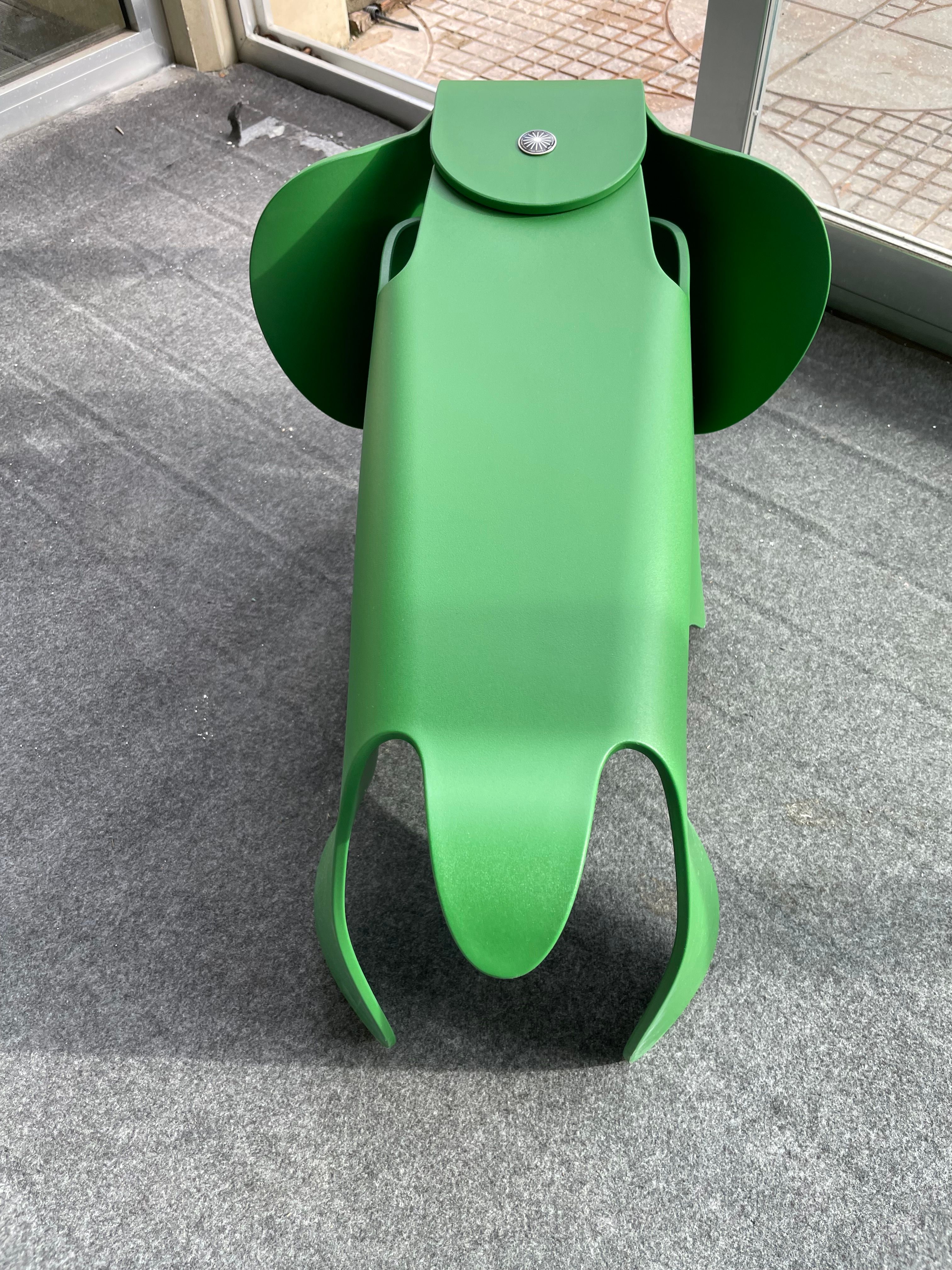 Eames Elephant Green Stool by Charles and Ray Eames Details