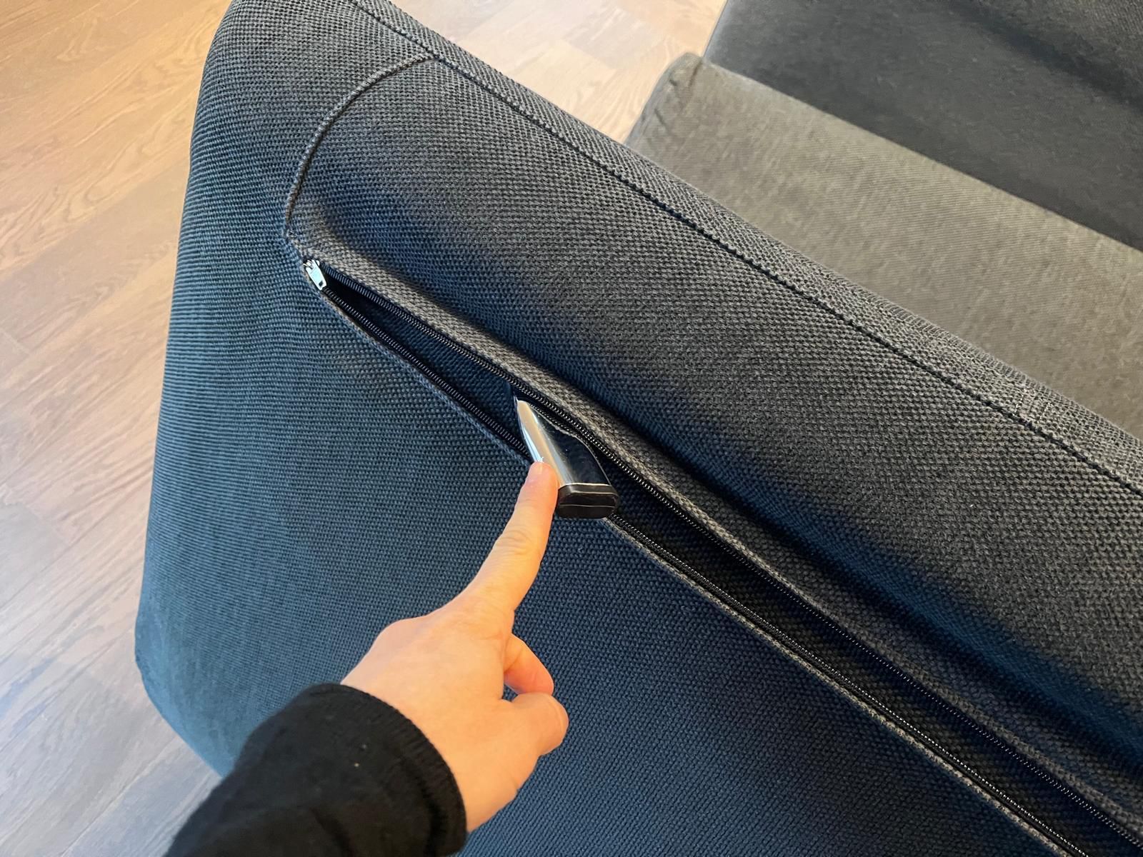 Canapé/fauteuils coulissants Le Vele gris Details