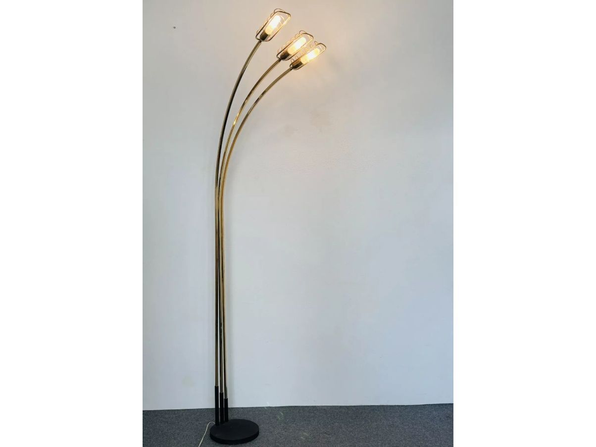 Lampada da terra Hollywood Regency (anni '70),  Front