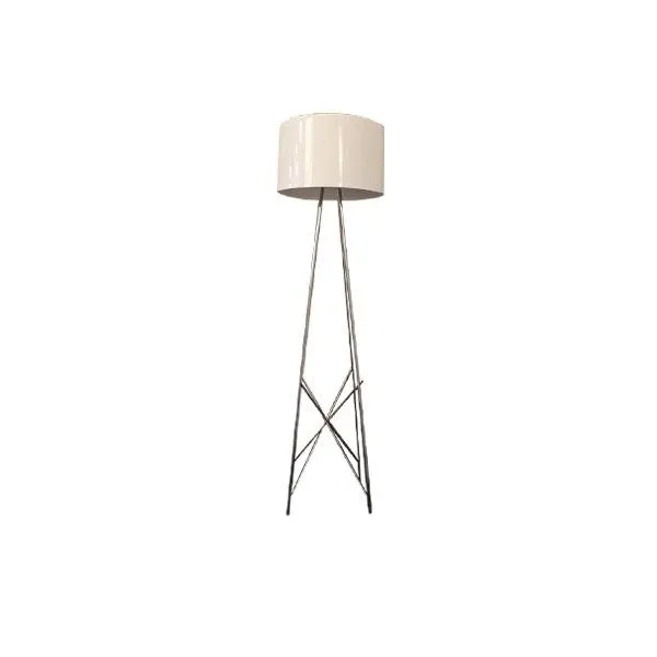 Lampada da terra Ray F1 acciaio e alluminio (bianco), Flos 