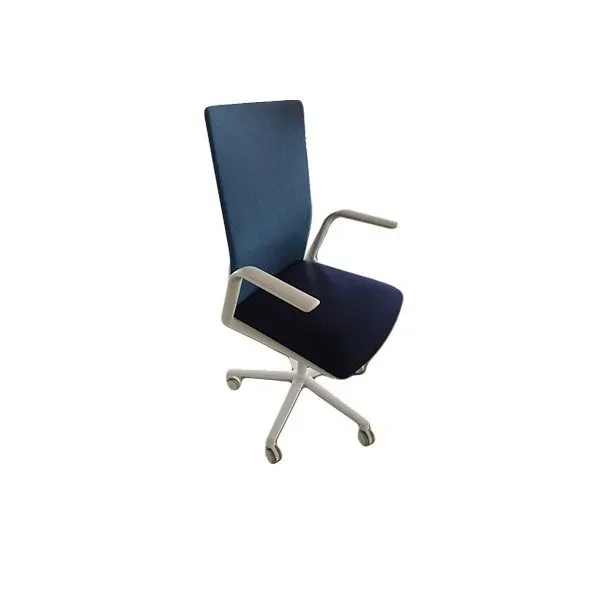 Kinesit office armchair adjustable in fabric (blue), Arper image