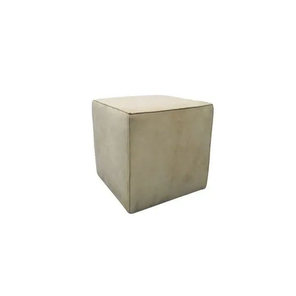 Pouf XS Sable' in pelle scamosciata (beige), Ivano Redaelli image