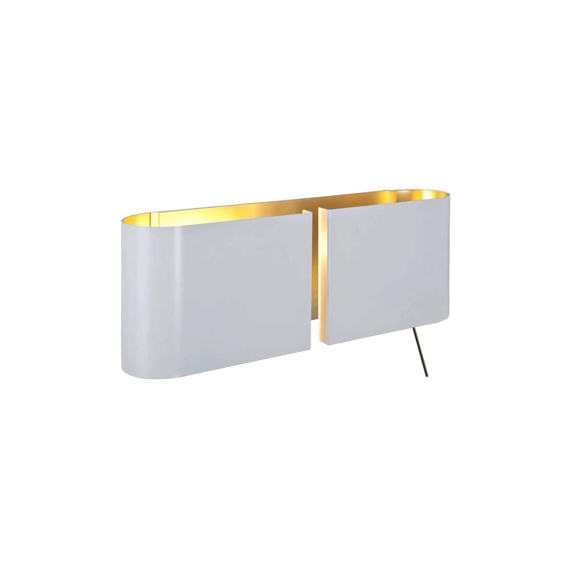 Duos Ap wall lamp right gold, Contardi image