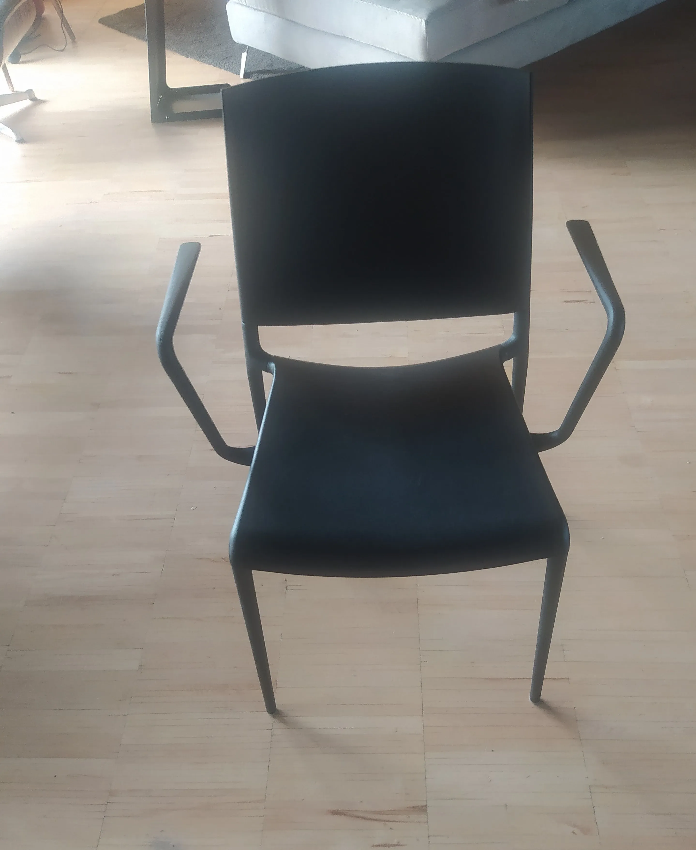 Sedia Alexa con braccioli nero, Rexite 2