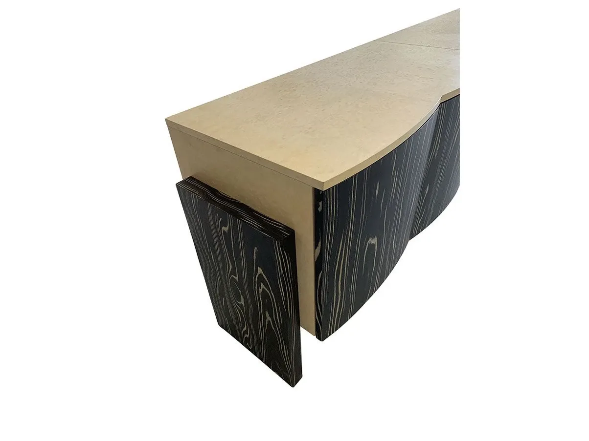 FS011 sideboard with 4 doors in flamed wood, Carpanese Home 5