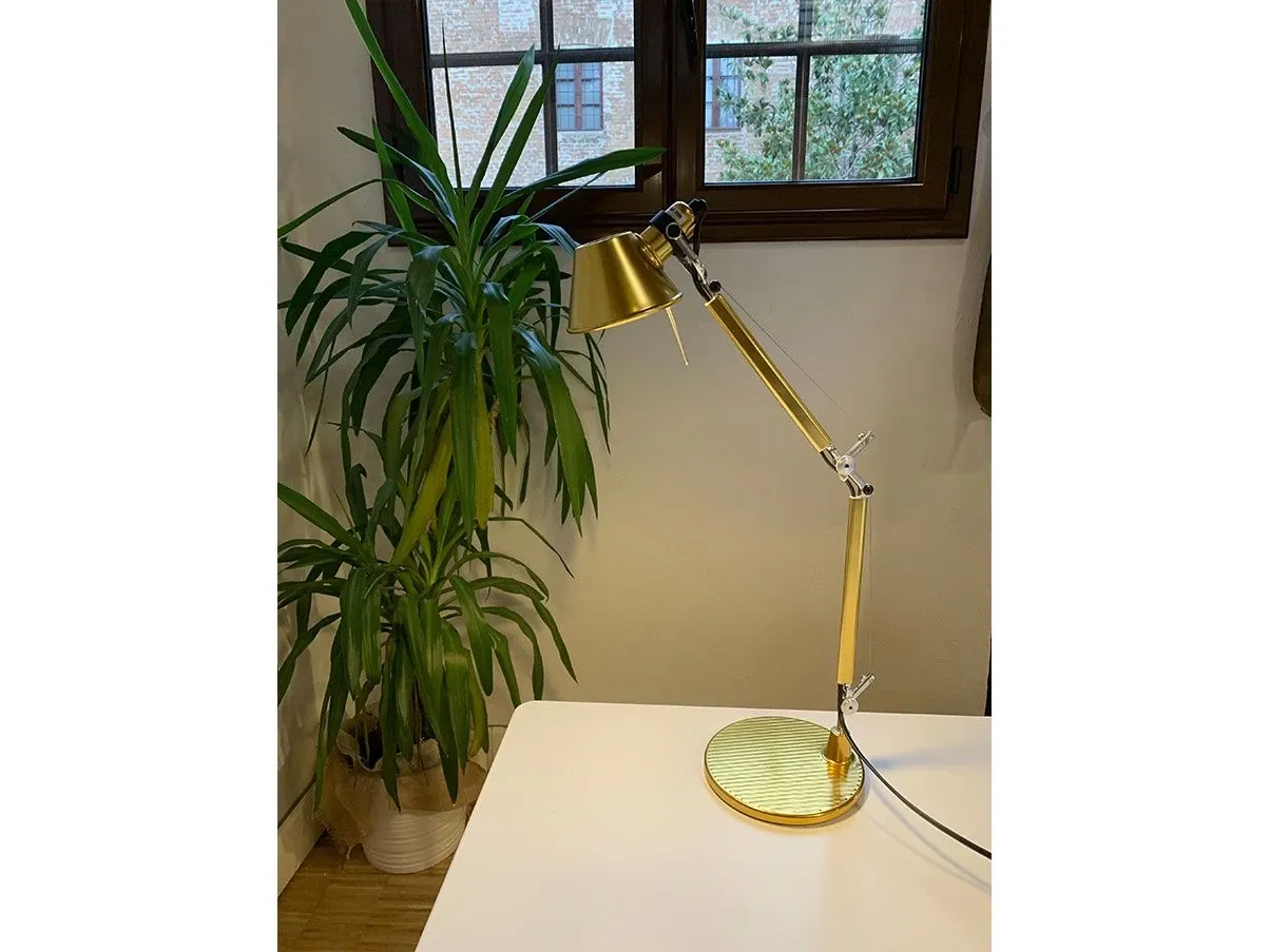 Lampada da tavolo Tolomeo Micro alluminio (oro), Artemide 6