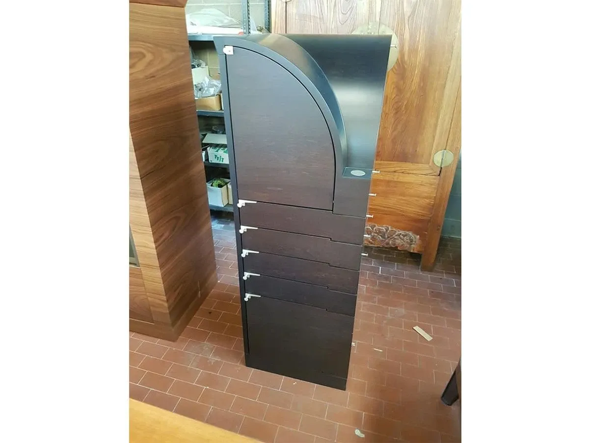 Nyn corner cabinet with wooden drawers, Giorgetti 3