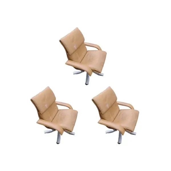 Set of 3 armchairs with armrests, Saporiti image