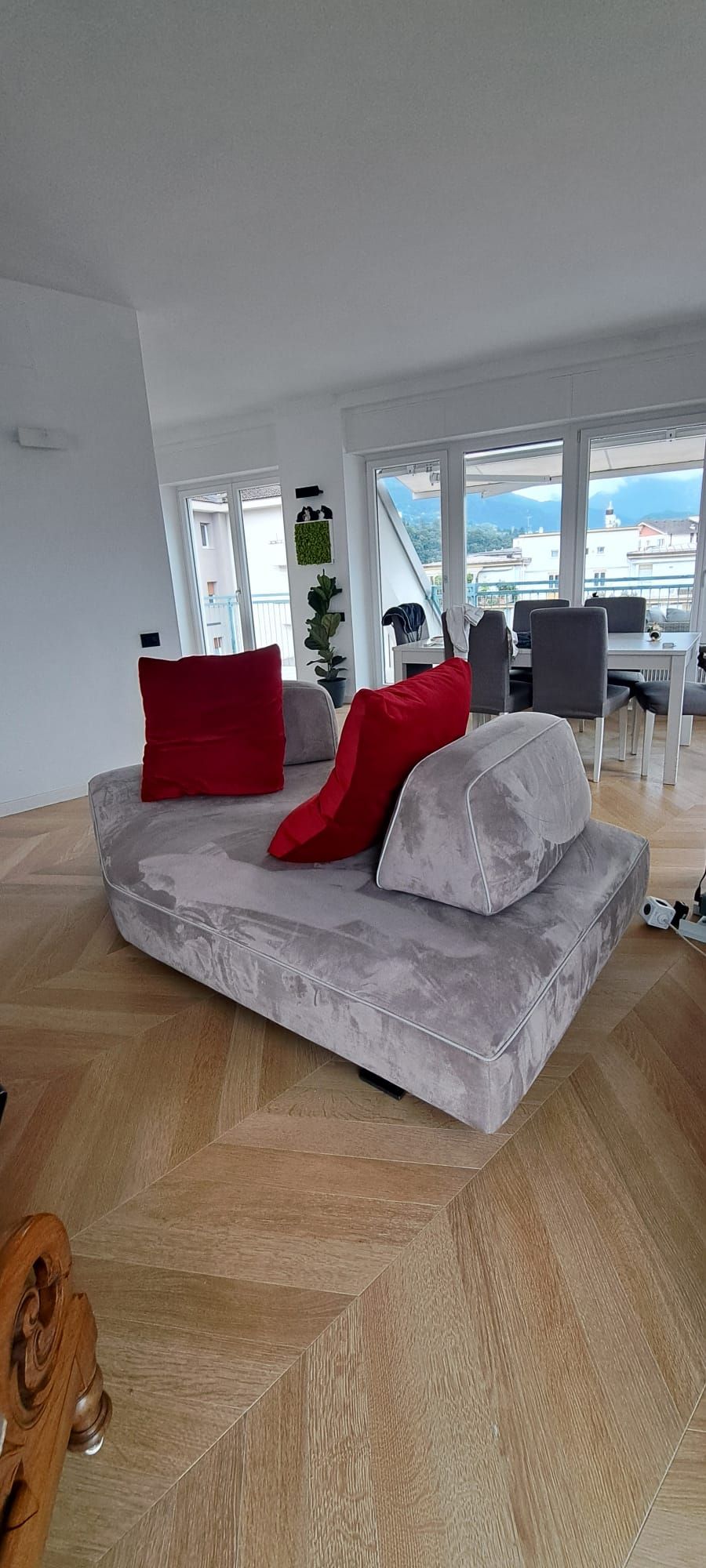 Divano bifacciale Filiph AIR grigio, Artnova  Side