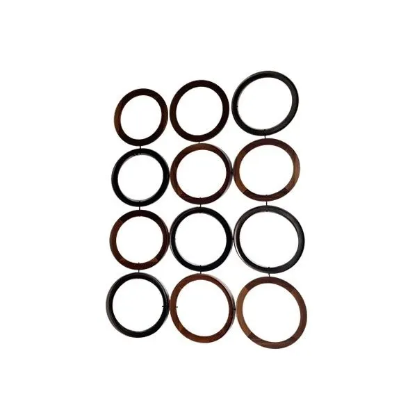 Furnishing accessory Circles in walnut wood, Giorgetti 