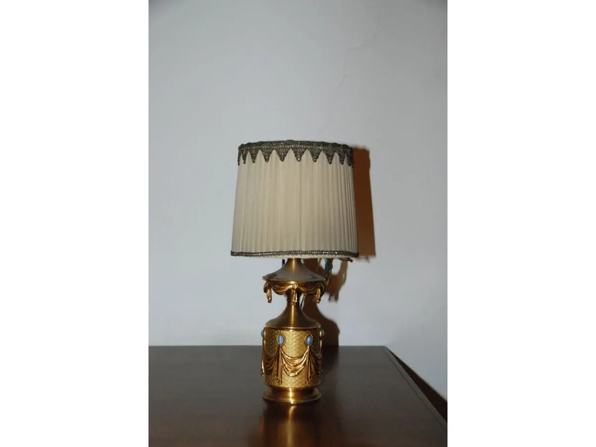 Lampada da tavolo vintage in ottone, Lumi Milano 2