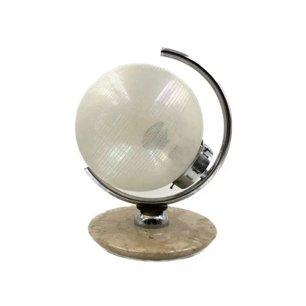 Vintage Murano glass spherical table lamp, image