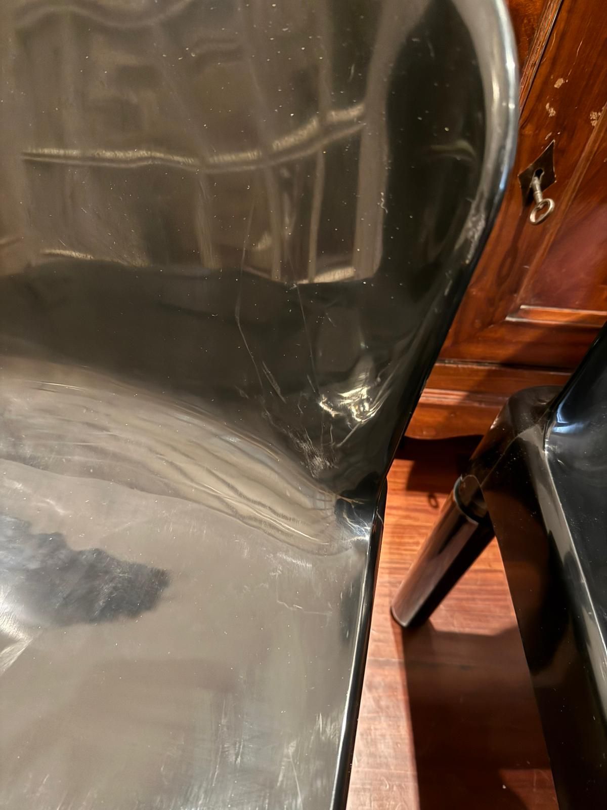 Set de 2 chaises noires Marcello Siard 11