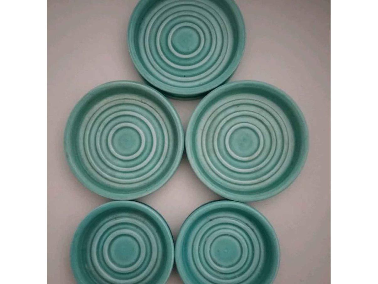Set of 5 ceramic coasters (1950s), Richard Ginori