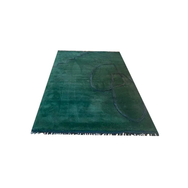 Desert Tufted Rug rectangular carpet (green), Ferm Living image