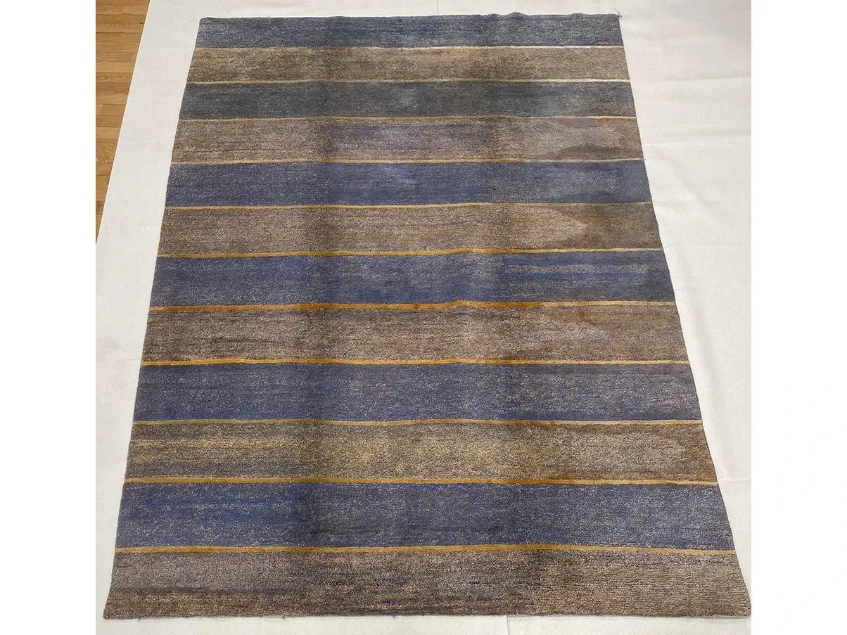 Nepal 43708 rectangular carpet in wool, silk and hemp, Cabib 4