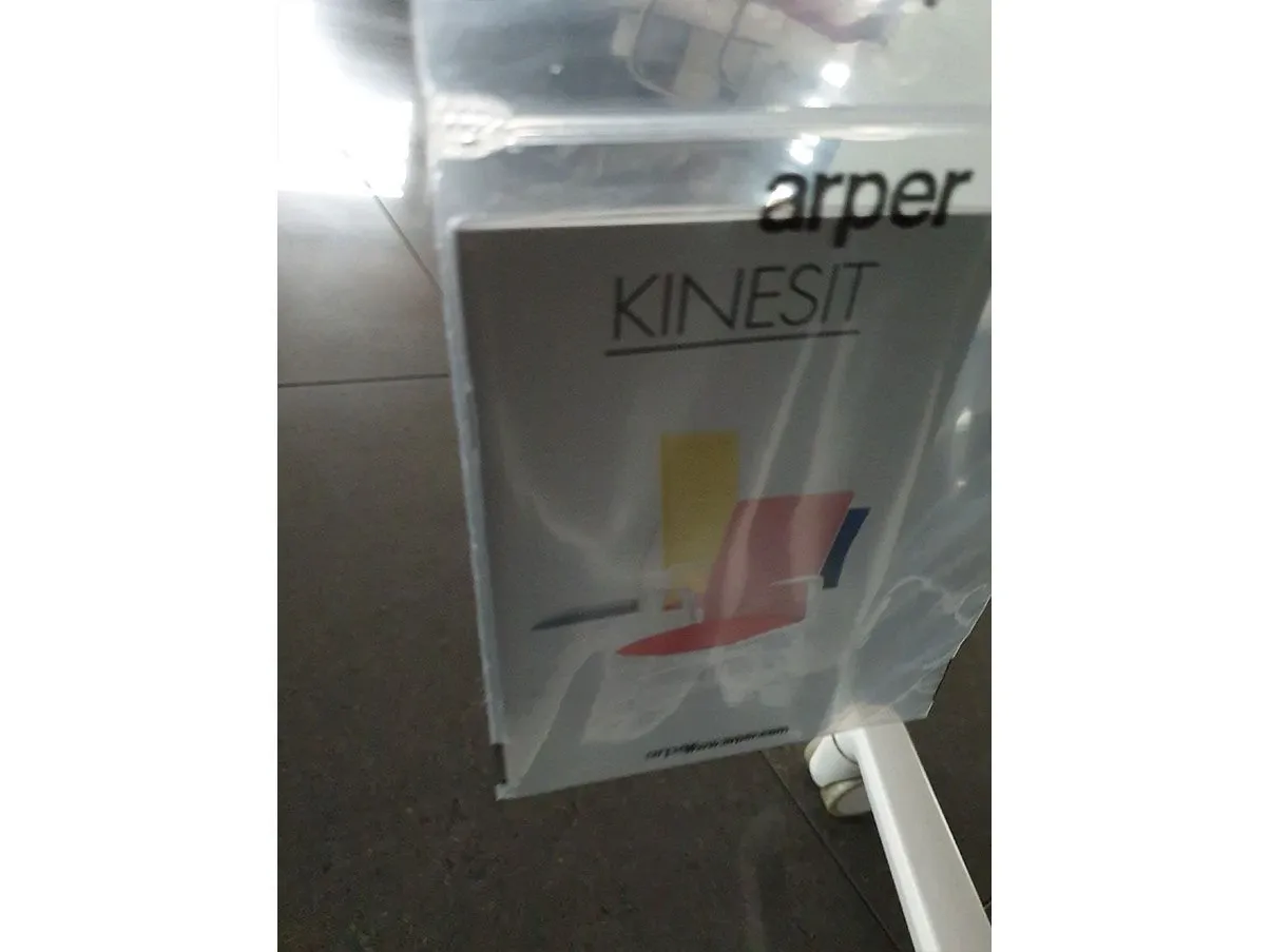 Poltrona da ufficio Kinesit regolabile in tessuto (blu), Arper 4