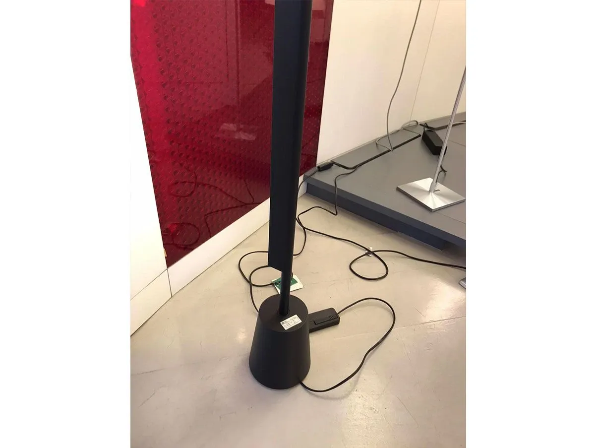 Compendium aluminum LED (black) floor lamp, Luceplan 