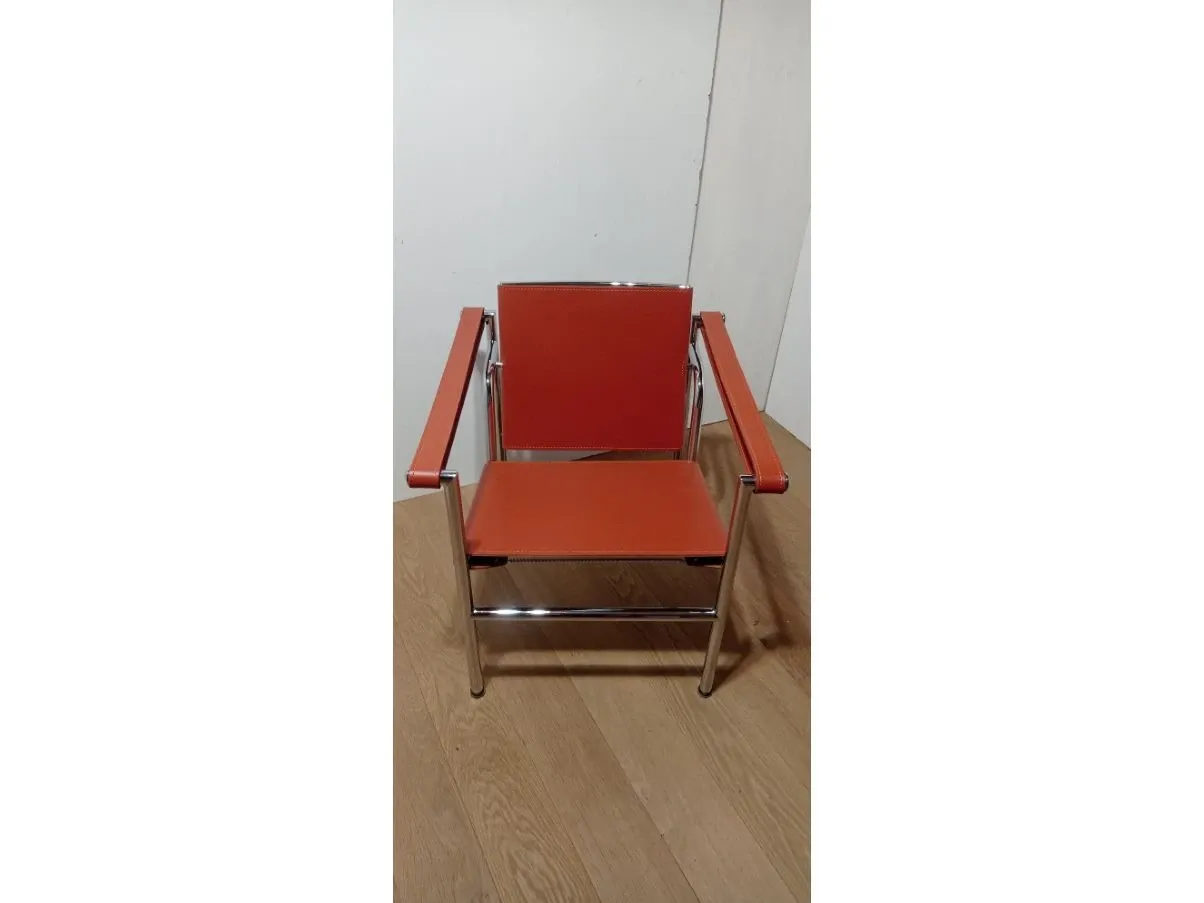 Poltroncina LC1 vintage marrone (anni'60), Alivar 4