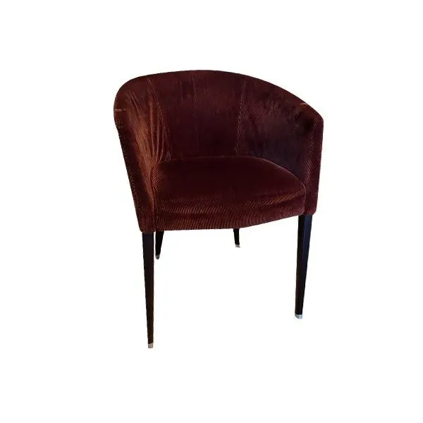 Margot armchair in brown velvet, Giorgetti image