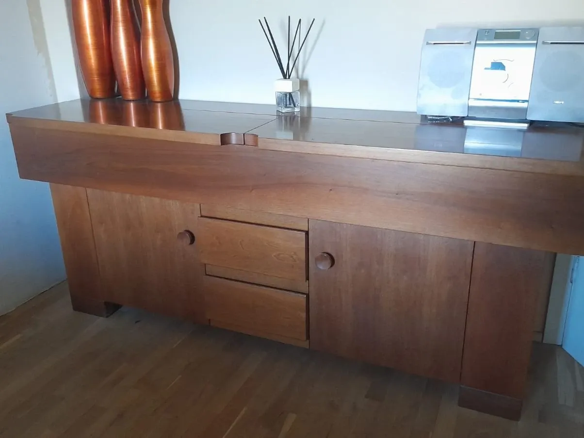 Credenza vintage in legno (anni '70), 4