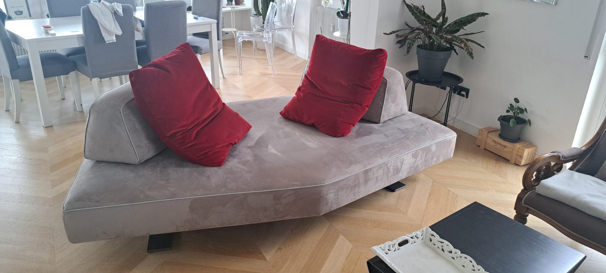 Divano bifacciale Filiph AIR grigio, Artnova  Front