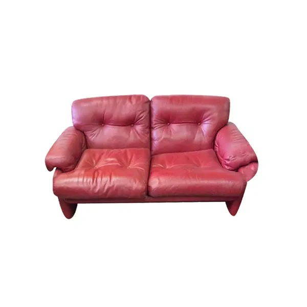 Coronado 2-seater sofa in leather (bordeaux), B&B Italia image