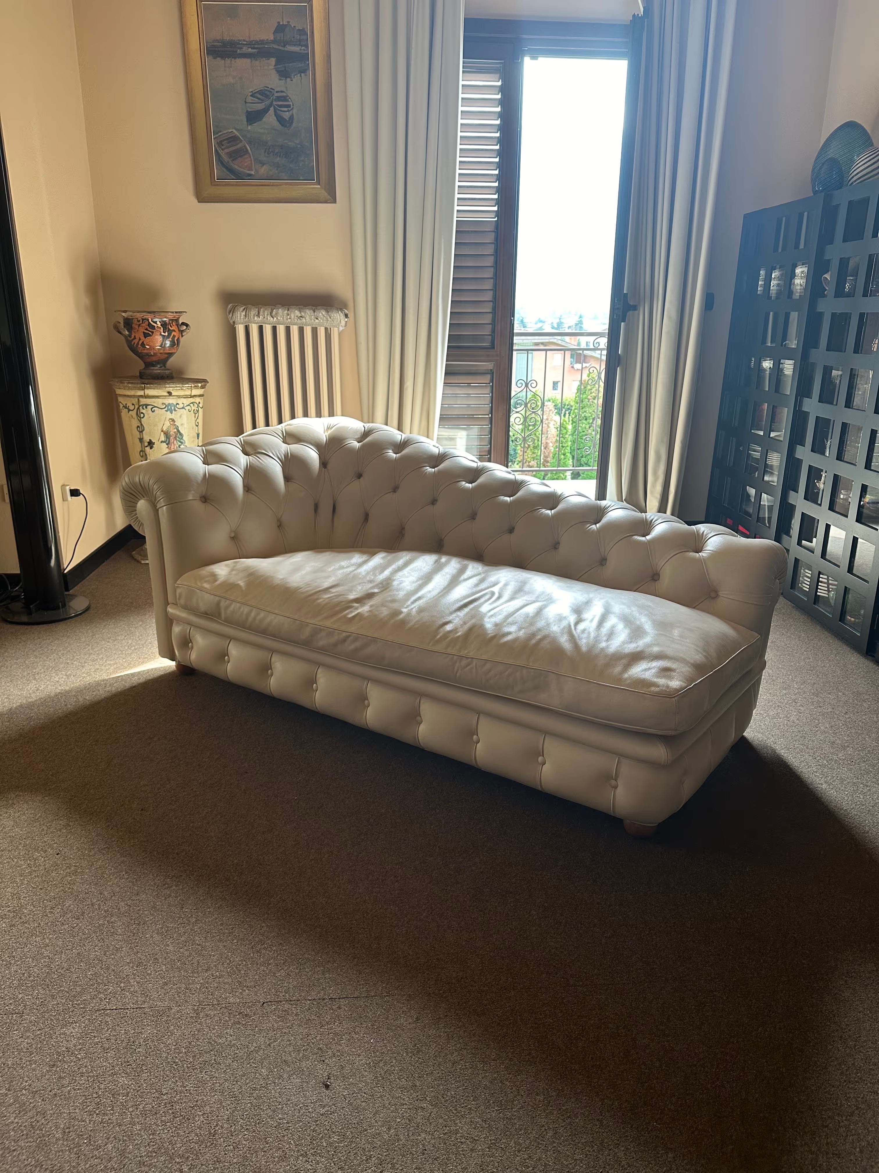 Divano/poltrona Dormeuse Paolina in pelle di Renzo Frau (anni '80), Poltrona Frau 6