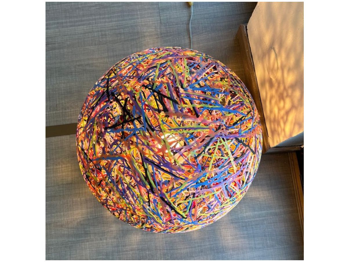 Lampada da terra Reload in metacrilato multicolor, Emporium  Side
