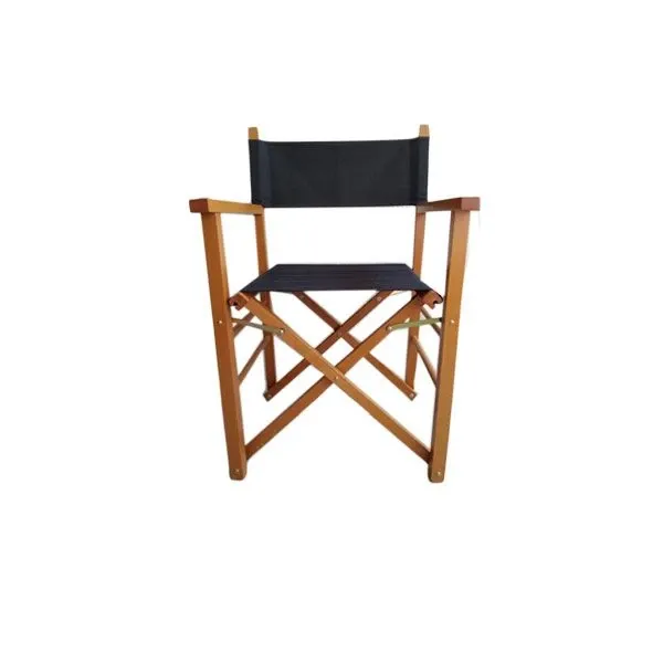 Montecarlo folding chair in fabric (blue), Del Fabbro 