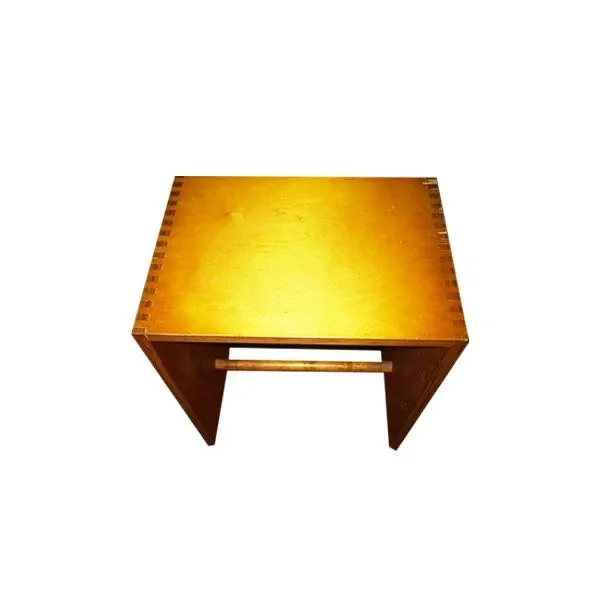 Vintage stool by Max Bill in wood (1970s), Zanotta image