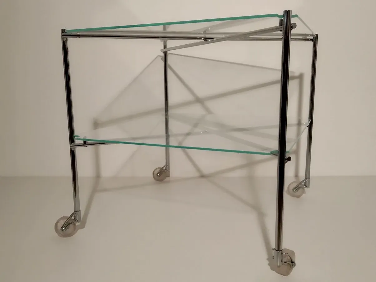 Tavolino pieghevole Biplano con ruote e 2 ripiani, Robots 1