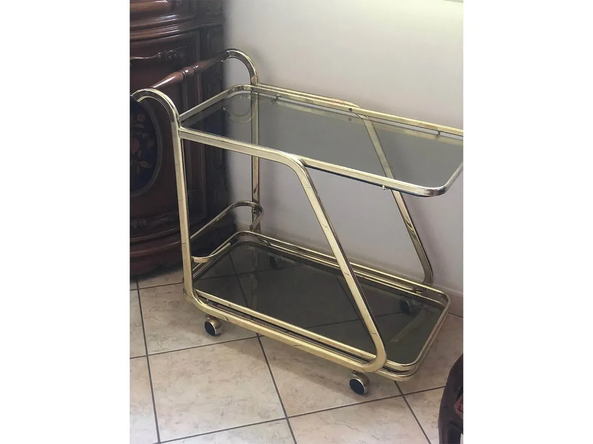 Carrello in ottone vintage 3