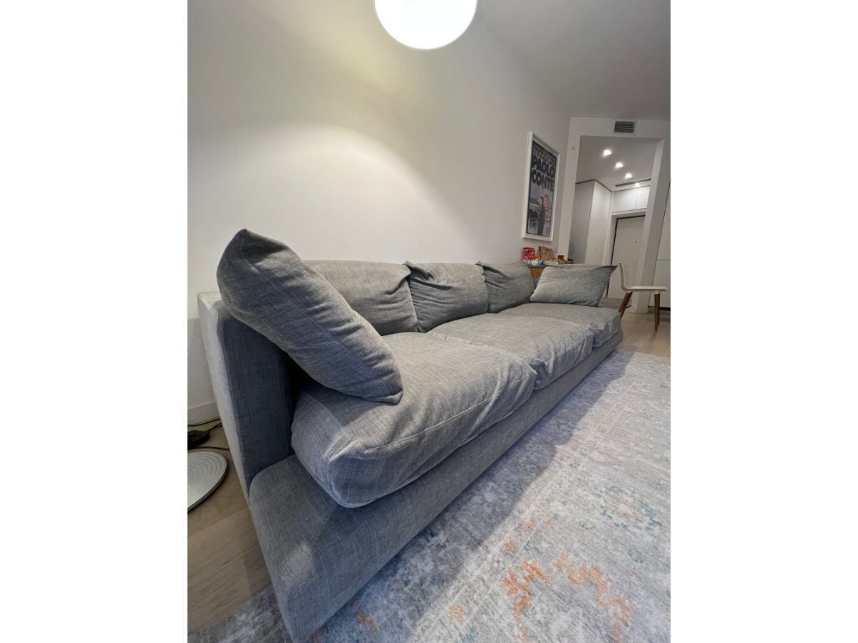 Long Island 05 Stand Alone 3 Seater Sofa Grey Front