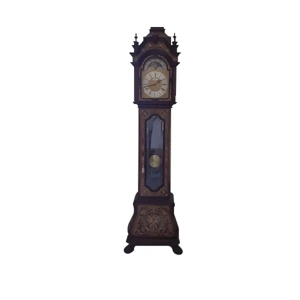 Vintage pendulum clock in inlaid wood, Walt image