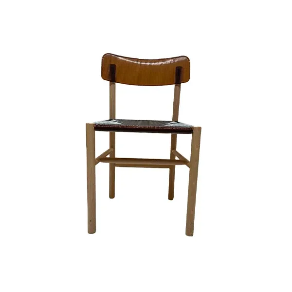 Trattoria chair in wood and polycarbonate (brown), Magis image