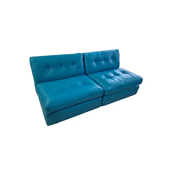 2er-Set Amanta Sessel von Mario Bellini aus Leder 