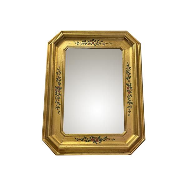 Vintage golden mirror with floral decorations, Ars Florentia