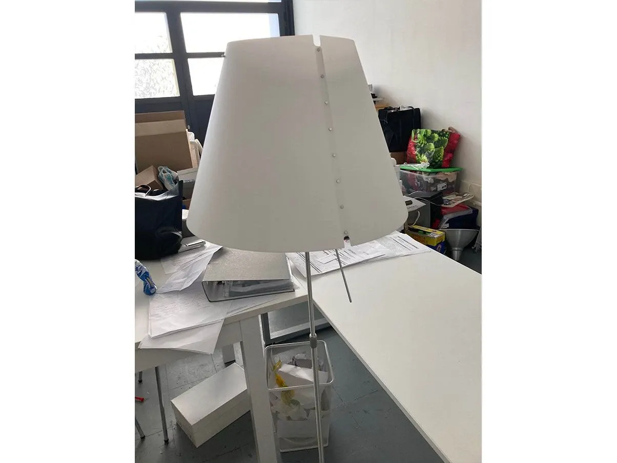 Costanza floor lamp in polycarbonate (white), Luceplan 