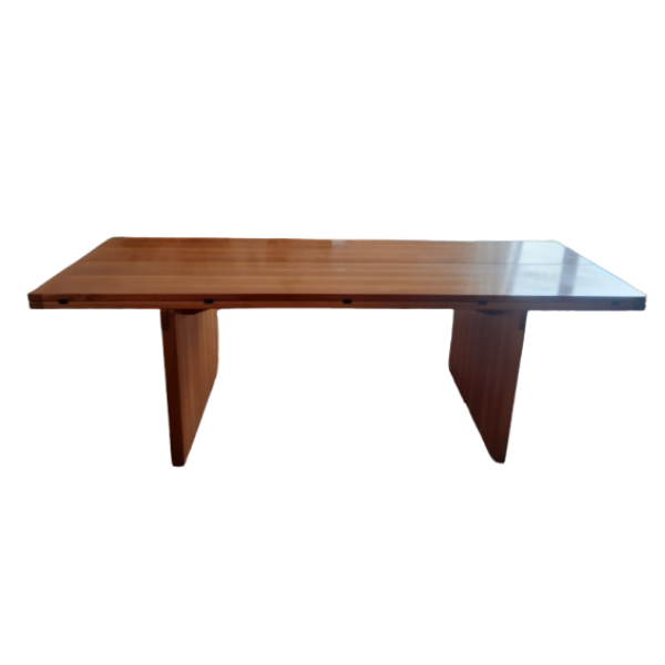 Vintage Extendable Rectangular Beech Wood Dining Table, | Deesup