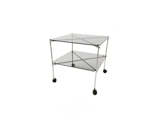 Biplano folding table with wheels and 2 shelves, Robots image